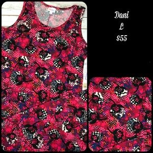 LuLaRoe Dani tank dress, sz L, NWT!